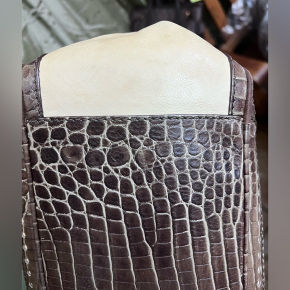 Vintage Celine Boogie Bag. Leather. Good condition. Tan. Authentic - Picture 3 of 10